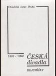 Česká divadla 1991-1992 - Rejstříky - náhled