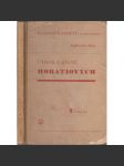 Výbor z básní Horatiových, díl I. (latinsky) - náhled