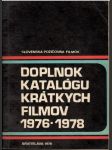 Doplnok katalógu krátkych filmov 1976-1978 - náhled