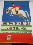 Mistrovství ČSR 1959 v jízdě na koni  - Pardubice - náhled