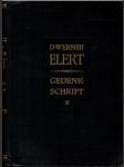 Gedenkschrift Für D W. Elert (veľký formát) - náhled