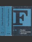 Česko-francouzský slovník I–II - náhled