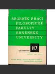 Sborník prací...roč. XXI/1972, filosofická fakulta Brněnské university, řada hudebněvědná H7 - náhled