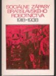 Sociálne zápasy Bratislavského robotníctva 1918 - 1938 - náhled