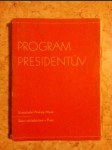 Program presidentův - náhled
