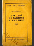 Uvedení do světové literatury - náhled