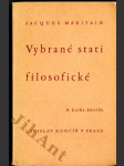 Vybrané stati filosofické - náhled