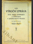 LXIV. Výroční zpráva stát. čsl. reál. gymnasia v Jindřichově Hradci za školní rok 1931 - 32 - náhled