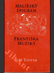 Malířský epigram Františka Muziky - studie - náhled