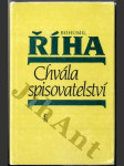 Chvála spisovatelství - náhled