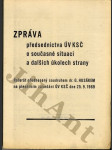 Zpráva předsednictva ÚV KSČ o současné situaci a dalších úkolech strany - náhled