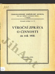 Výroční zpráva o činnosti za rok 1930 - náhled