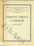 Výroční zpráva o činnosti za rok 1931 - náhled