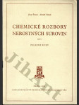 Chemické rozbory nerostných surovin - sešit 1 - náhled