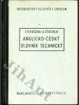 Anglicko - český slovník technický - náhled