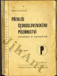 Přehled Československého písemnictví - náhled