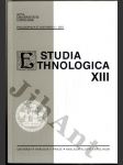 Studia ethnologica XIII. - náhled
