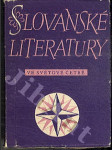Slovenské literatury ve světové četbě - náhled