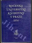 Ročenka Universitní knihovny v Praze 1956 - náhled