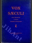 Vox Saeculi - nové příspěvky k poesii českého humanismu I. - náhled