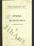 Zpráva kuratoria za správní rok 1903 - náhled