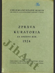 Zpráva kuratoria za správní rok 1924 - náhled