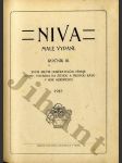 Niva - malé vydání - ročník III. - náhled