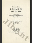 F. X. Šaldův svět knih - náhled