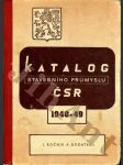 Katalog stavebního průmyslu ČSR 1948-49 I. ročník a dodatek - náhled
