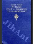 Kytička čtení o presidentu T. G. Masarykovi - náhled