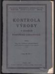 Kontrola výroby v závodech hospodářsko-průmyslových - náhled