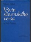 Vývin slovenského verša - náhled