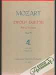 Mozart- Zwölf duette für Violinen Opus 70 Heft III. Duette 9-12 - náhled