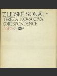 Z lidské sonáty - Teréza Nováková - korespondence - náhled