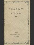 Hölderlin a Diotima - Dopisy a básně - náhled