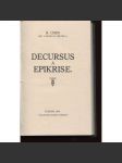 Decursus a Epikrise (Kladno, poezie) - náhled