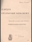 Z dějin Stupavské keramiky - náhled