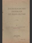Balneologisches handbuch des Bades Pistyan 1. teil - náhled