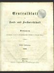 Zentralblatt der Land und Fortswirthschaft in Böhmen - náhled
