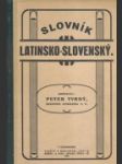 Slovník latinsko - slovenský - náhled