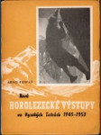 Nové horolezecké výstupy vo Vysokých Tatrách 1945 - 1953 - náhled