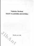 Testy Vladimíra Boudníka - náhled