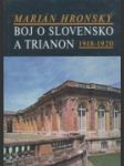 Boj o Slovensko a Trianon 1918 - 1920 - náhled