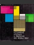 Výtvarné výstavy v Prešove do roku 1957 - náhled