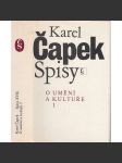 Spisy: O umění a kultuře I. (Karel Čapek - Spisy Karla Čapka, svazek XVII. - náhled