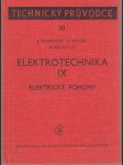 Elektrotechnika IX. - Elektrické pohony - náhled