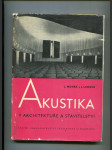 Akustika v architektuře a stavitelství - Určeno projektantům, technikům v praxi, posluchačům vys. škol a specialistům prac. v tomto oboru - náhled