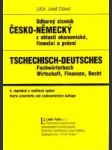 Odborný slovník česko - německý / německo - český z oblasti ekonomické, finanční a právní - náhled