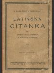 Latinská čítanka pro VIII. třídu gymnasií a reálných gymnasií. Díl I, Text - náhled