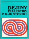 Dejiny dialektiky v 14.-18. storočí - náhled